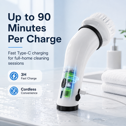 Aureva Living™ | SpinPro 8 Cordless Electric Scrubber