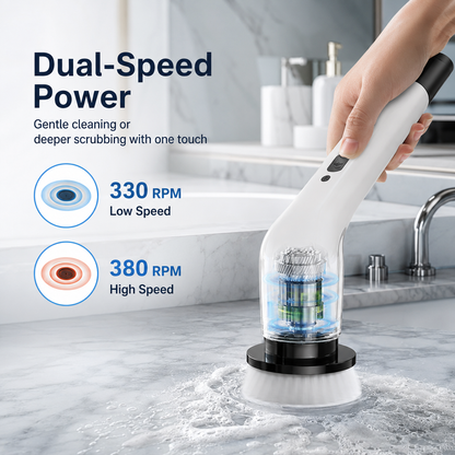 Aureva Living™ | SpinPro 8 Cordless Electric Scrubber