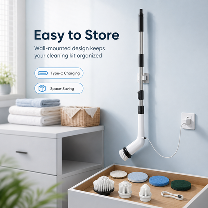 Aureva Living™ | SpinPro 8 Cordless Electric Scrubber