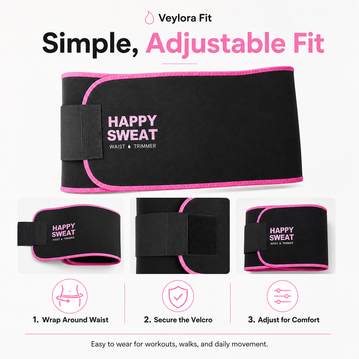 Veylora Fit CoreHeat Waist Trimmer