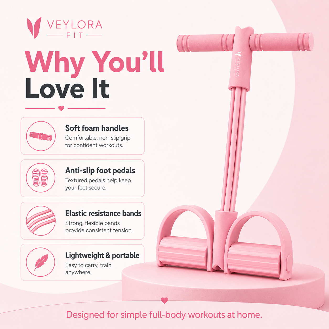Veylora Fit FlexTone Resistance Trainer