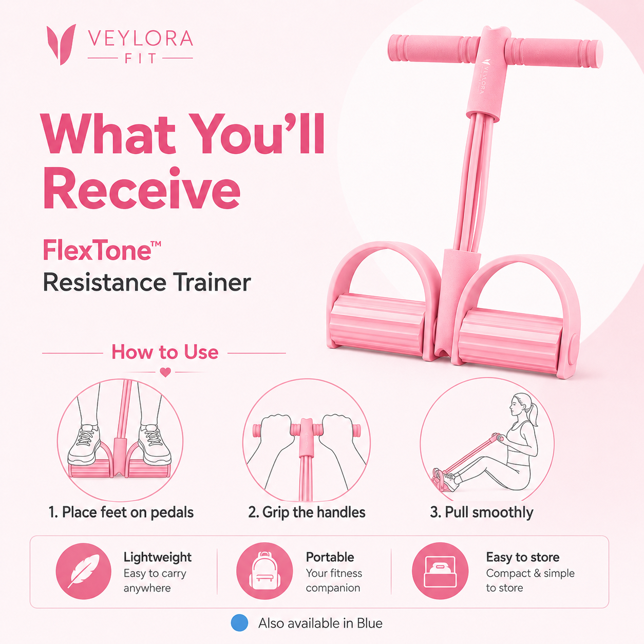 Veylora Fit FlexTone Resistance Trainer